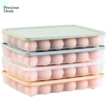 2/3 Layer Portable Egg Storage Box Plastic Egg Organizer Refrigerator Egg  Container Case Eggs Holder Tray