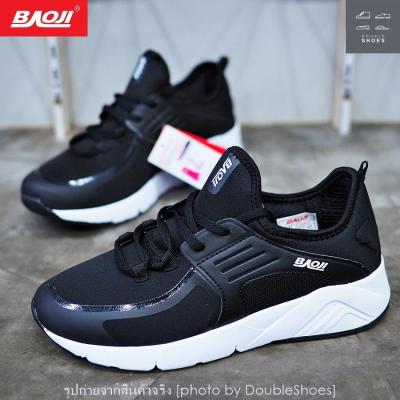 BAOJI รองเท้าวิ่ง รองเท้าผ้าใบหญิง รุ่น BJW480 สีดำ ไซส์ 37-41