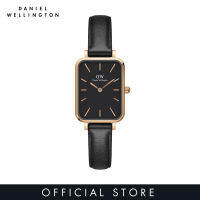 Daniel Wellington Quadro Pressield 20x2 6มม. ทองคำสีกุหลาบกับหน้าปัดสีดำ-นาฬิกาสำหรับผู้หญิง-นาฬิกาผู้หญิง-นาฬิกาแฟชั่น-DW ทางการ-แท้