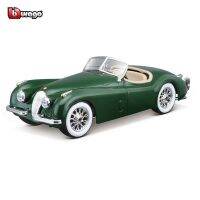 Urago 1:24 1951จากัวร์ XK 120โรดสเตอร์อัลลอยด์รถหรูรถแข่งของเล่นหล่อขึ้นรูปไดคาสท์แบบดึงกลับคอลเลกชันโมเดลของเล่นของขวัญ