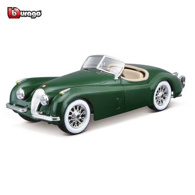 Urago 1:24 1951จากัวร์ XK 120โรดสเตอร์อัลลอยด์รถหรูรถแข่งของเล่นหล่อขึ้นรูปไดคาสท์แบบดึงกลับคอลเลกชันโมเดลของเล่นของขวัญ