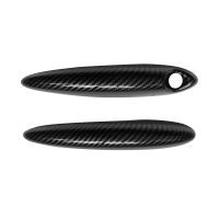 ℡♠◐ 2Pcs Door Handle Cover Carbon Fiber Replaces Protector Spare Parts Durable Premium for Mini Cooper R55 R56 R60