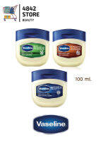 Vaseline วาสลีน ปิโตรเลียม 100% เพียว รีแพร์ริ่ง เจลลี่ สูตร อโล / ออริจินัล / โกโก้ บัทเตอร์ ขนาด 100 ML บำรุงริมฝีปากและผิวกาย