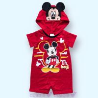 ชุดบอดี้สูท เด็กอ่อน งานลิขสิทธิ์ แท้ Disney Baby Mickey Mouse มิกกี้ เม้าส์ ผ้าคอตตอน มี 3 ไซส์ S M L รอบอก 19-22 นิ้ว