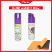 NƯỚC VỆ SINH THẢM YOGA, NƯỚC LAU THẢM CAO CẤP HƯƠNG LAVENDER 100ml TOPBODY