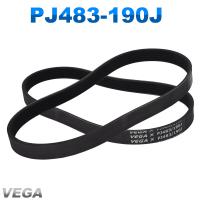 VEGA V-Belt PJ483 190J เข็มขัด3/4/5/6/7ซี่โครงสำหรับสายพานเกียร์มอเตอร์โมเดล RC DIY