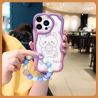 youth For Girls Phone Case For iphone14 Pro Max lovely dustproof romantic Love bracelet flower three-dimensional trend