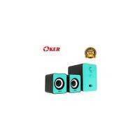 OKER ลำโพง USB Multimedia Speaker Micro 2.1 650W SP-835 (สีเขียว)