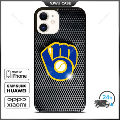 Milwaukee Brewers Phone Case for iPhone 14 Pro Max / iPhone 13 Pro Max / iPhone 12 Pro Max / XS Max / Samsung Galaxy Note 10 Plus / S22 Ultra / S21 Plus Anti-fall Protective Case Cover