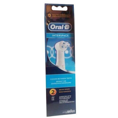 OralB InterSpace Replacement Electric Toothbrush Heads IP17 (White