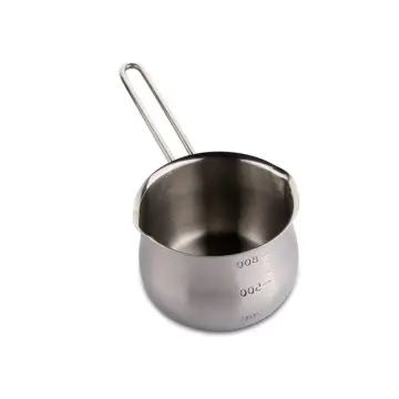 Small Pot Oil Sauce Pan Pour Spout Metal Milk Mini Coffee Pots