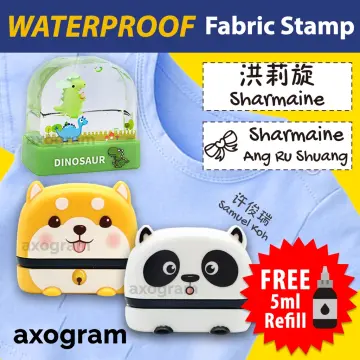quick Custom clothing Name Stamp Waterproof Toy Baby Student Clothes fabric  book with name Children's schoolbag stamps