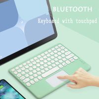 【Xiaohongs keyboard film 】 สำหรับ IPad คีย์บอร์ดไร้สายบลูทูธพร้อมทัชแพดคีย์บอร์ดเงียบบางพิเศษสำหรับ Android IOS WindowsTablet Mac Windows