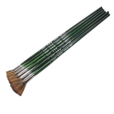 MONET 6Pcs/Set Nylon Brush Pen Set Fan Shape Gouache Art Supplies Painting Pen Oil Paint Brush Student Stationery