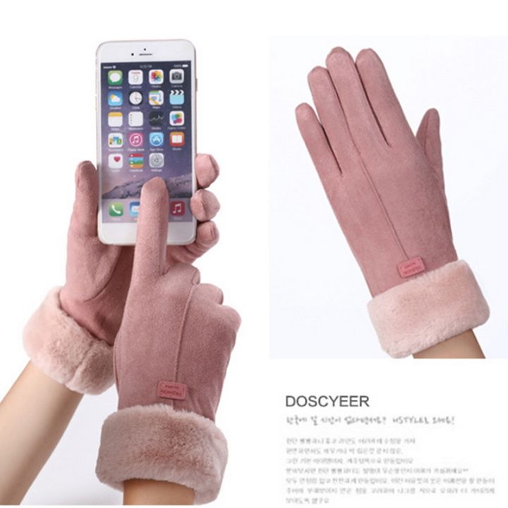 2021-new-2021-new-fashion-women-gloves-autumn-winter-cute-furry-warm-mitts-full-finger-mittens-women-outdoor-sport-female
