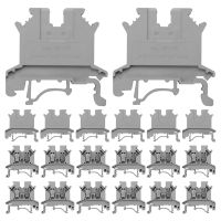 Uk2.5N-Gr Din Rail Terminal Block, Screw Clamp, 600V 20A 24-12Awg, Pack Of 100