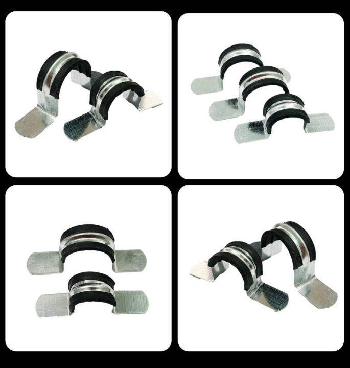 แคล้มรัดท่อ5ชิ้น/แพ็คU Strap / Pipe Clamp Liner U HENG เข็มขัดรัดท่อแค