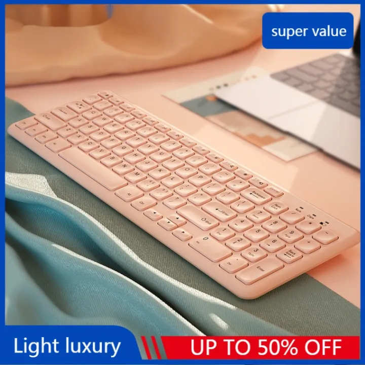 HW256C Wireless Keyboard Mini Keyboard External USB for Laptop Cute