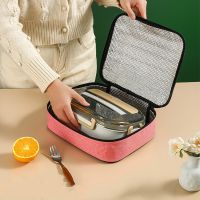 hot【cw】 Insulated Oxford cloth aluminum foil Cold Food Cooler Thermal Handbag Men Camping Ba