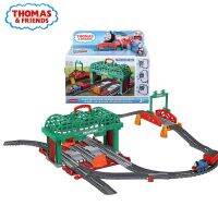 ชุดรางรถไฟของเล่นประกอบแบบทำมือสถานี Thomas And Friends ทำจากโลหะของเล่นเพื่อการศึกษาเด็กชาย GHK74ของขวัญคริสต์มาส