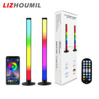 LIZHOUMIL ไฟ Led สร้างบรรยากาศบนโต๊ะ,40ซม. 2.4ก. ควบคุมระยะไกลด้วยรีโมทโคมไฟกลางคืนที่มีสีสันตกแต่งห้องทีวีคอมพิวเตอร์