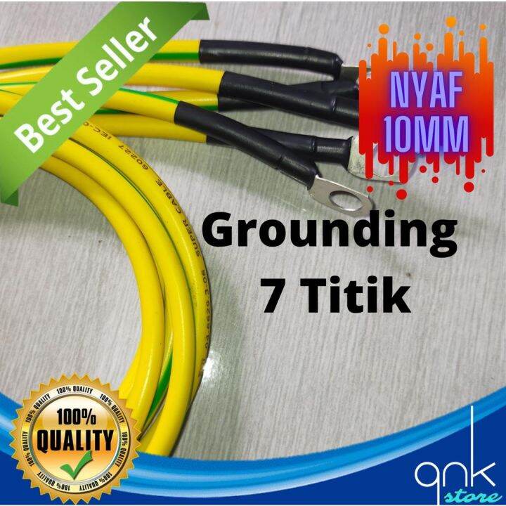 Kabel Grounding Titik Nyaf Mm Kuning Hijau Kabel Negatif Kabel