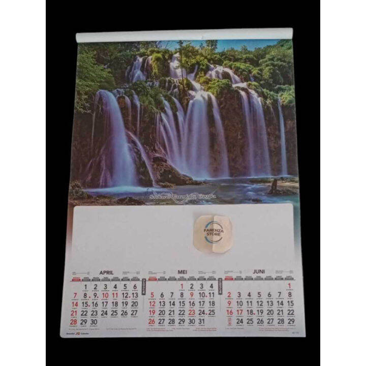 Kalender Dinding Triwulan 2024 Air Terjun AO 113 | Lazada Indonesia