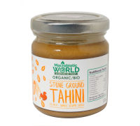 Organic/Bio Stone Ground Tahini - Whole Sesame Seeds  เนยเมล็ดงา ไม่กระเทาะเปลือก 185g
