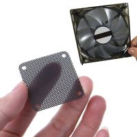 5PCS/lot 40mm Cuttable Black PVC PC Fan Dust Filter Dustproof Case Computer Mesh Drop Ship Colanders Food Strainers