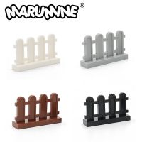 MARUMINE MOC บล็อกชิ้นส่วนรั้ว1X4x2 10ชิ้นชิ้นชิ้นอิฐก่อสร้างคลาสสิกอุปกรณ์การก่อสร้างชิ้นส่วนภาพทิวทัศน์เมือง