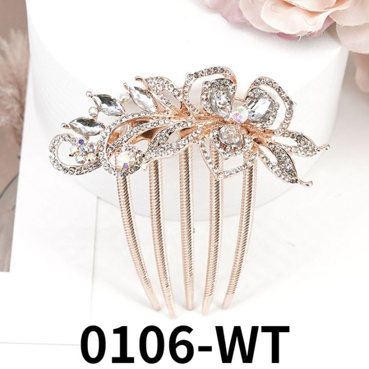 new-korean-fashion-adult-hair-accessories-exquisite-colorful-rhinestone-flower-headdress