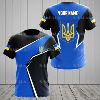 T SHIRT - UKRAINE PROUD Soldier-ARMY-VETERAN Country Flag 3D Printed High Quality T-shirt Summer Round Neck Men Female Casual Top-5  - TSHIRT