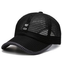 【cw】2022 New Adjustable Running Cap Men Mesh Baseball Cap Snapback Hat Summer Hip Hop Fitted Cap Hats For Male Women