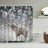 Baltan HOME LY1 Product Elephant Rabbit Dinosaur Shower Curtain Curtain Polyester 3D Printing Direct Sales