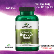 Trẻ Hóa Gan thanh lọc độc tố trong máu Swanson Burdock Root