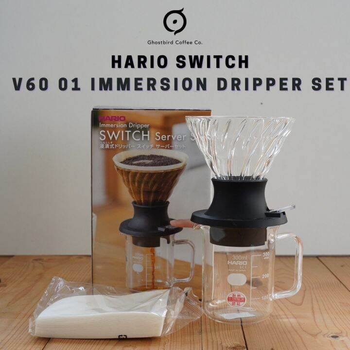 HARIO SWITCH V60 01 IMMERSION DRIPPER SET 🦉GHOSTBIRD COFFEECoffee Bean Arabica Coffee Biji Kopi