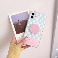 พร้อมส่งในไทย เคสมือถือ เคสสำหรับ iPhone เคสไอโฟน เคสตารางฟ้า+holder ชมพู Griptok เคสสก๊อต เคสมินิมอล 12promax