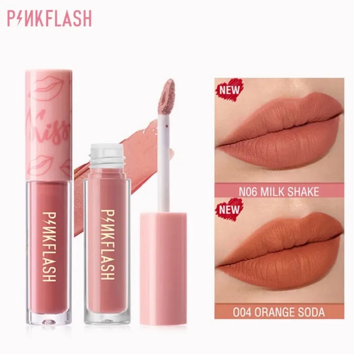 PINKFLASH Liquid Lipstick Set Soft Matte Bitten Lips Look VE