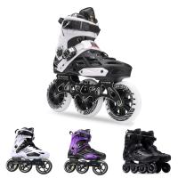 Japy Inline Skates Professional Adult Roller Skating Shoes 72-76-80mm Or 3*110mm Slalom Speed Patines Free Skating Racing Skates Training Equipment