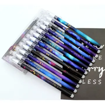 12Pcs Black Ink Pens Fine Point Smooth Writing Pen 0.5mm, Best Aesthetic  Cute Pe