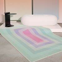 Gradient Color Car Ins Girls Rugs Modern Soft Bedroom Absorption Car