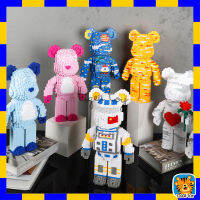 ตัวต่อ บล็อคนาโน เฟือง บล็อคตัวต่อ Bearbrick ห​มีแบ​ร์บ​ริค​ LINKGO มี 10 แบบ