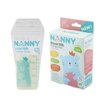 nanny-ถุงเก็บน้ำนมแม่ขนาด-5oz-ซิป-2-ชั้นปิดสนิท-พื้นที่เขียนอยู่ด้านบนถุงไม่สัมผัสน้ำนม