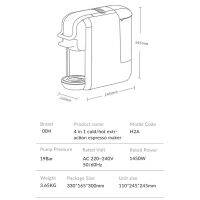 เครื่องชงกาแฟเอสเปรสโซอเนกประสงค์แบบ4 In 1สำหรับที่กรองกาแฟบาร์บ้านชานมร้านเครื่องชงกาแฟคาปูชิโน่ลาเต้