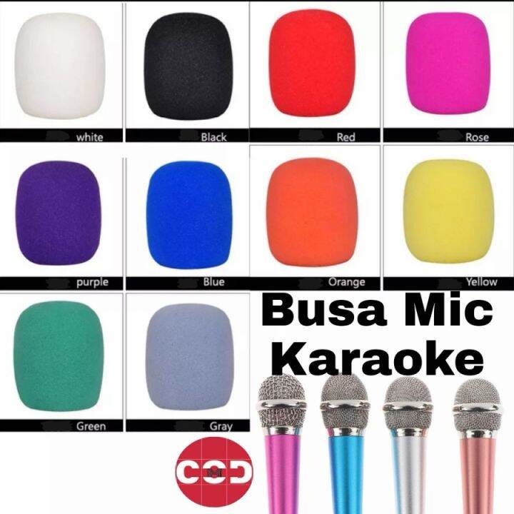 busa mic karaoke Wireless / Foam Microphone shure spon mic kabel