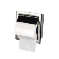 Paper Holders Modern Wall Mount  304 Stainless Steel Bathroom Toilet Paper Holder WC Roll Paper Tissue Box Toilet Roll Holders