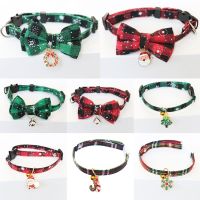 Dog Christmas Bowtie Removable Pet Dog Bow Tie Puppy Collar Xmas Neck Strap Pet Necklace Dog Accessories for Small Dogs