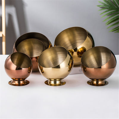 Gold golden Stainless steel storage bowl K tray Bowls Salt Container Storage Bottle Storage Jar Seasoning Candy Soy Sauce dish