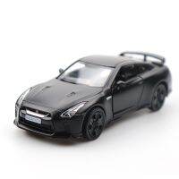 【Quality】 1/36ประตู-เปิดนิสสัน GTR รถจำลองสีดำสูงรถ Diecast แบบจำลองโลหะผสมดึงกลับของขวัญ