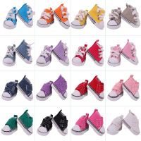 Doll Shoes 5 Cm Lace-Up Canvas Shoes For 14.5 Inch American Doll BJD EXO DollPaola Renio Doll Accessories Girl`s Toy Russia DIY